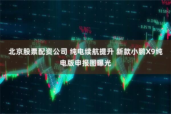 北京股票配资公司 纯电续航提升 新款小鹏X9纯电版申报图曝光